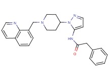 2-phenyl-N-{1-[1-(8-quinolinylmethyl)-4-piperidinyl]-1H-pyrazol-5-yl}acetamide