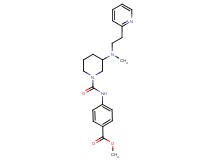 methyl 4-{[(3-{methyl[2-(2-pyridinyl)ethyl]amino}-1-piperidinyl)carbonyl]amino}benzoate