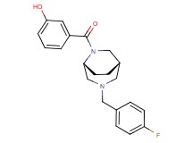 3-{[(1S*,5R*)-3-(4-fluorobenzyl)-3,6-diazabicyclo[3.2.2]non-6-yl]carbonyl}phenol