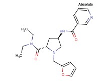 N-[(3R,5S)-5-[(diethylamino)carbonyl]-1-(2-furylmethyl)pyrrolidin-3-yl]nicotinamide