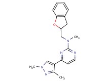 N-(2,3-dihydro-1-benzofuran-2-ylmethyl)-4-(1,3-dimethyl-1H-pyrazol-4-yl)-N-methylpyrimidin-2-amine