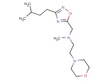 N-methyl-N-{[3-(3-methylbutyl)-1,2,4-oxadiazol-5-yl]methyl}-2-(4-morpholinyl)ethanamine