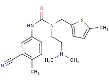 N'-(3-cyano-4-methylphenyl)-N-[2-(dimethylamino)ethyl]-N-[(5-methyl-2-thienyl)methyl]urea