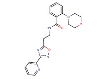 2-morpholin-4-yl-N-[2-(3-pyridin-2-yl-1,2,4-oxadiazol-5-yl)ethyl]benzamide