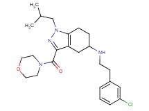 N-[2-(3-chlorophenyl)ethyl]-1-isobutyl-3-(4-morpholinylcarbonyl)-4,5,6,7-tetrahydro-1H-indazol-5-amine