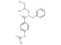 4-(acetylamino)-N-benzyl-N-(3-hydroxy-2-methylpropyl)benzamide