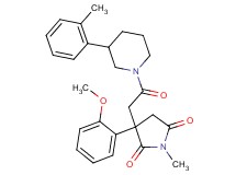 3-(2-methoxyphenyl)-1-methyl-3-{2-[3-(2-methylphenyl)-1-piperidinyl]-2-oxoethyl}-2,5-pyrrolidinedione