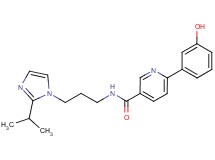 6-(3-hydroxyphenyl)-N-[3-(2-isopropyl-1H-imidazol-1-yl)propyl]nicotinamide