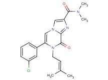 6-(3-chlorophenyl)-N,N-dimethyl-7-(3-methylbut-2-en-1-yl)-8-oxo-7,8-dihydroimidazo[1,2-a]pyrazine-2-carboxamide