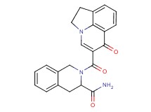 2-[(6-oxo-1,2-dihydro-6H-pyrrolo[3,2,1-ij]quinolin-5-yl)carbonyl]-1,2,3,4-tetrahydroisoquinoline-3-carboxamide