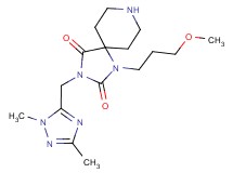 3-[(1,3-dimethyl-1H-1,2,4-triazol-5-yl)methyl]-1-(3-methoxypropyl)-1,3,8-triazaspiro[4.5]decane-2,4-dione
