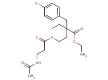 ethyl 1-(N-acetyl-beta-alanyl)-4-(4-chlorobenzyl)-4-piperidinecarboxylate