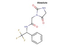 2-(2,5-dioxo-1-imidazolidinyl)-N-[(1R)-2,2,2-trifluoro-1-phenylethyl]acetamide