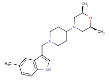 3-({4-[(2R*,6S*)-2,6-dimethylmorpholin-4-yl]piperidin-1-yl}methyl)-5-methyl-1H-indole