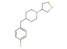 4-(4-fluorobenzyl)-1-(tetrahydro-3-thienyl)piperidine