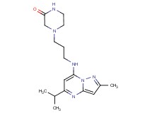 4-{3-[(5-isopropyl-2-methylpyrazolo[1,5-a]pyrimidin-7-yl)amino]propyl}-2-piperazinone