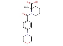 2-methyl-1-(4-morpholin-4-ylbenzoyl)piperidine-2-carboxylic acid