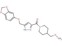 1-({5-[(1,3-benzodioxol-5-yloxy)methyl]-1H-pyrazol-3-yl}carbonyl)-4-(methoxymethyl)piperidine
