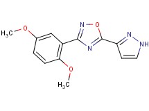 3-(2,5-dimethoxyphenyl)-5-(1H-pyrazol-3-yl)-1,2,4-oxadiazole