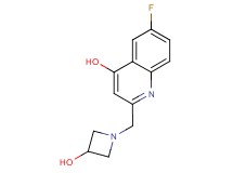6-fluoro-2-[(3-hydroxyazetidin-1-yl)methyl]quinolin-4-ol