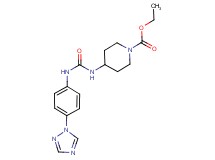 ethyl 4-[({[4-(1H-1,2,4-triazol-1-yl)phenyl]amino}carbonyl)amino]piperidine-1-carboxylate