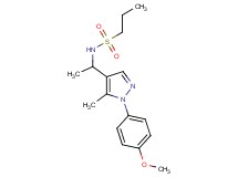 N-{1-[1-(4-methoxyphenyl)-5-methyl-1H-pyrazol-4-yl]ethyl}-1-propanesulfonamide