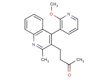 4-[4-(2-methoxypyridin-3-yl)-2-methylquinolin-3-yl]butan-2-one