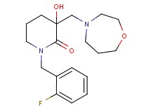 1-(2-fluorobenzyl)-3-hydroxy-3-(1,4-oxazepan-4-ylmethyl)-2-piperidinone