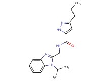 N-[(1-isopropyl-1H-benzimidazol-2-yl)methyl]-3-propyl-1H-pyrazole-5-carboxamide