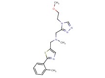 1-[4-(2-methoxyethyl)-4H-1,2,4-triazol-3-yl]-N-methyl-N-{[2-(2-methylphenyl)-1,3-thiazol-5-yl]methyl}methanamine