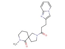 2-(3-imidazo[1,2-a]pyridin-2-ylpropanoyl)-7-methyl-2,7-diazaspiro[4.5]decan-6-one