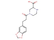 4-[3-(1,3-benzodioxol-5-yl)propanoyl]piperazine-2-carboxylic acid