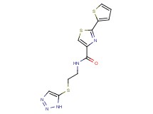 2-(2-thienyl)-N-[2-(1H-1,2,3-triazol-5-ylthio)ethyl]-1,3-thiazole-4-carboxamide