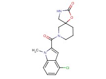 7-[(4-chloro-1-methyl-1H-indol-2-yl)carbonyl]-1-oxa-3,7-diazaspiro[4.5]decan-2-one