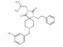 8-(3-hydroxybenzyl)-3-isobutyl-1-(2-phenylethyl)-1,3,8-triazaspiro[4.5]decane-2,4-dione