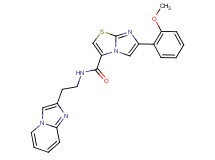N-(2-imidazo[1,2-a]pyridin-2-ylethyl)-6-(2-methoxyphenyl)imidazo[2,1-b][1,3]thiazole-3-carboxamide