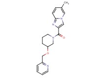 6-methyl-2-{[3-(2-pyridinylmethoxy)-1-piperidinyl]carbonyl}imidazo[1,2-a]pyridine
