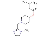 1-[(1-methyl-1H-imidazol-2-yl)methyl]-4-(3-methylphenoxy)piperidine