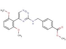 methyl 4-({[5-(2,6-dimethoxyphenyl)-1,2,4-triazin-3-yl]amino}methyl)benzoate