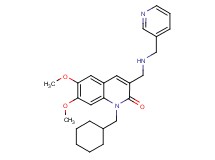 1-(cyclohexylmethyl)-6,7-dimethoxy-3-{[(3-pyridinylmethyl)amino]methyl}-2(1H)-quinolinone