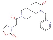 9-[(2-oxo-1,3-oxazolidin-3-yl)acetyl]-2-(pyridin-2-ylmethyl)-2,9-diazaspiro[5.5]undecan-3-one
