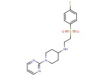 N-{2-[(4-fluorophenyl)sulfonyl]ethyl}-1-pyrimidin-2-ylpiperidin-4-amine