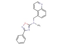 N-methyl-3-phenyl-N-(5-quinolinylmethyl)-1,2,4-oxadiazol-5-amine