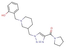 2-[(3-{[4-(1-pyrrolidinylcarbonyl)-1H-1,2,3-triazol-1-yl]methyl}-1-piperidinyl)methyl]phenol