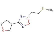 5-[2-(methylthio)ethyl]-3-(tetrahydrofuran-3-yl)-1,2,4-oxadiazole