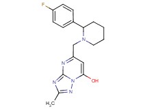5-{[2-(4-fluorophenyl)-1-piperidinyl]methyl}-2-methyl[1,2,4]triazolo[1,5-a]pyrimidin-7-ol