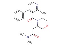N,N-dimethyl-2-{4-[(2-methyl-4-phenyl-3-pyridinyl)carbonyl]-3-morpholinyl}acetamide