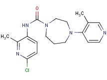 N-(6-chloro-2-methylpyridin-3-yl)-4-(3-methylpyridin-4-yl)-1,4-diazepane-1-carboxamide