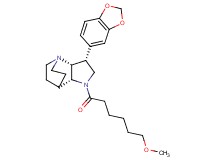 (3R*,3aR*,7aR*)-3-(1,3-benzodioxol-5-yl)-1-(6-methoxyhexanoyl)octahydro-4,7-ethanopyrrolo[3,2-b]pyridine