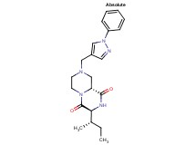 (3S,9aR)-3-[(1S)-1-methylpropyl]-8-[(1-phenyl-1H-pyrazol-4-yl)methyl]tetrahydro-2H-pyrazino[1,2-a]pyrazine-1,4(3H,6H)-dione